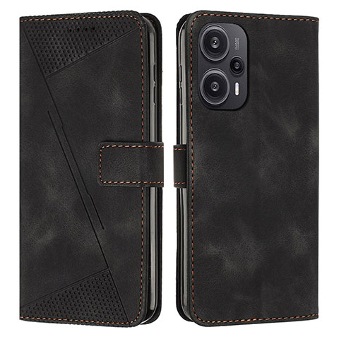 Coque Portefeuille Livre Cuir Etui Clapet Y07X pour Xiaomi Redmi Note 12 Turbo 5G Noir