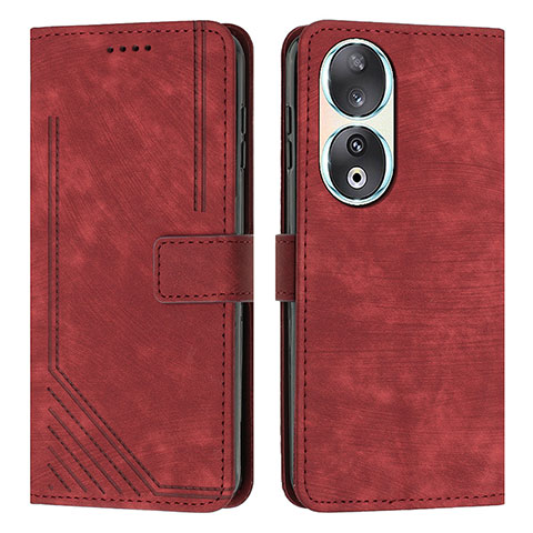 Coque Portefeuille Livre Cuir Etui Clapet Y08X pour Huawei Honor 90 5G Rouge