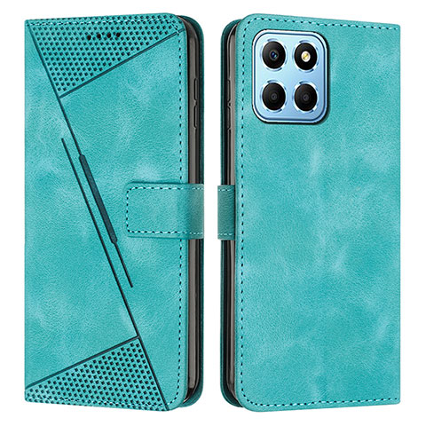 Coque Portefeuille Livre Cuir Etui Clapet Y08X pour Huawei Honor X6S Vert