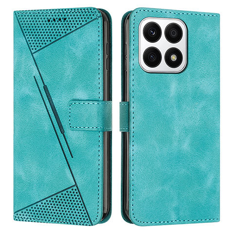 Coque Portefeuille Livre Cuir Etui Clapet Y08X pour Huawei Honor X8a 4G Vert