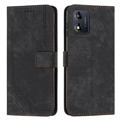 Coque Portefeuille Livre Cuir Etui Clapet Y08X pour Motorola Moto E13 Noir