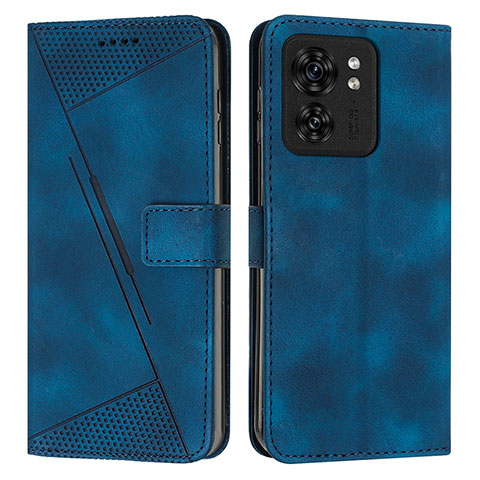 Coque Portefeuille Livre Cuir Etui Clapet Y08X pour Motorola Moto Edge (2023) 5G Bleu