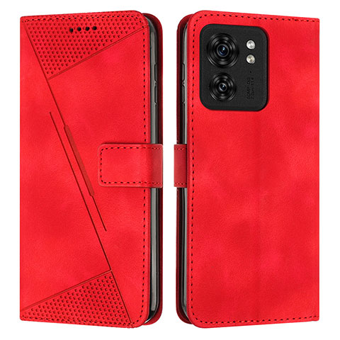 Coque Portefeuille Livre Cuir Etui Clapet Y08X pour Motorola Moto Edge 40 5G Rouge