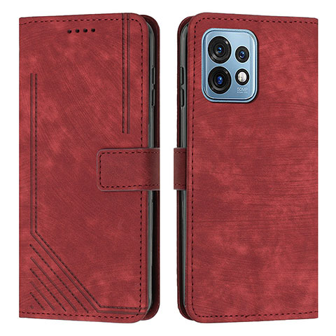 Coque Portefeuille Livre Cuir Etui Clapet Y08X pour Motorola Moto Edge 40 Pro 5G Rouge