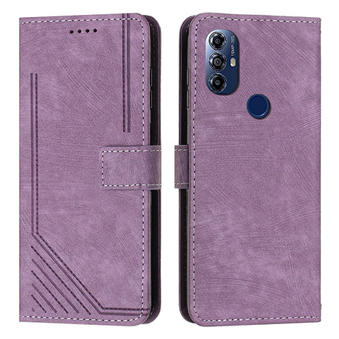 Coque Portefeuille Livre Cuir Etui Clapet Y08X pour Motorola Moto G Play (2023) Violet