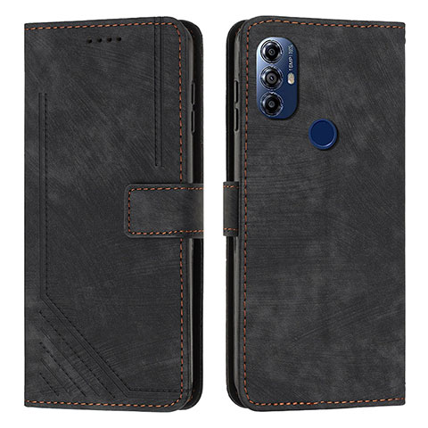 Coque Portefeuille Livre Cuir Etui Clapet Y08X pour Motorola Moto G Play Gen 2 Noir