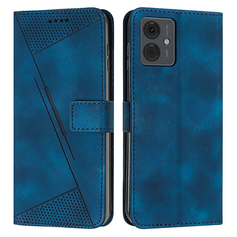 Coque Portefeuille Livre Cuir Etui Clapet Y08X pour Motorola Moto G14 Bleu