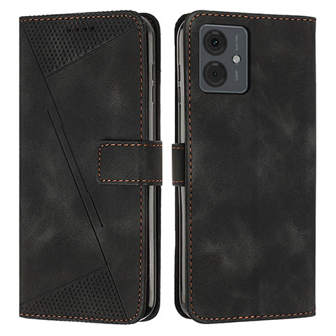 Coque Portefeuille Livre Cuir Etui Clapet Y08X pour Motorola Moto G14 Noir