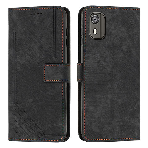 Coque Portefeuille Livre Cuir Etui Clapet Y08X pour Nokia C02 Noir