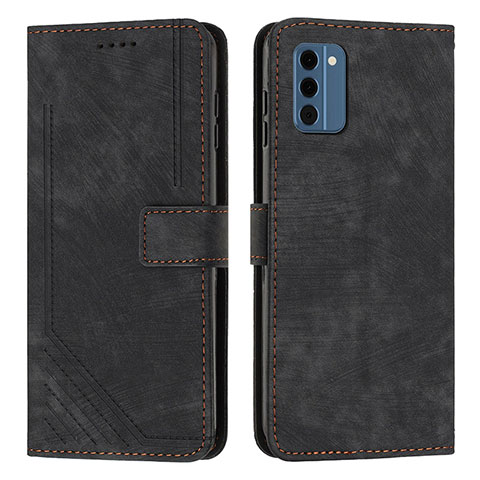 Coque Portefeuille Livre Cuir Etui Clapet Y08X pour Nokia C300 Noir