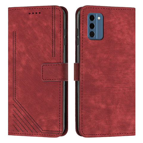 Coque Portefeuille Livre Cuir Etui Clapet Y08X pour Nokia C300 Rouge