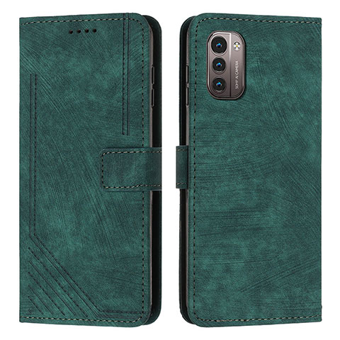 Coque Portefeuille Livre Cuir Etui Clapet Y08X pour Nokia G11 Vert