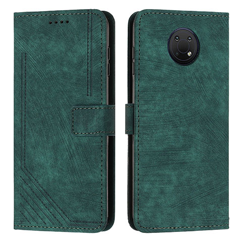 Coque Portefeuille Livre Cuir Etui Clapet Y08X pour Nokia G20 Vert