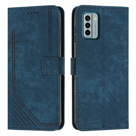 Coque Portefeuille Livre Cuir Etui Clapet Y08X pour Nokia G22 Bleu