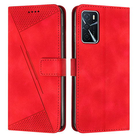 Coque Portefeuille Livre Cuir Etui Clapet Y08X pour Oppo A16 Rouge