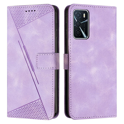 Coque Portefeuille Livre Cuir Etui Clapet Y08X pour Oppo A16 Violet