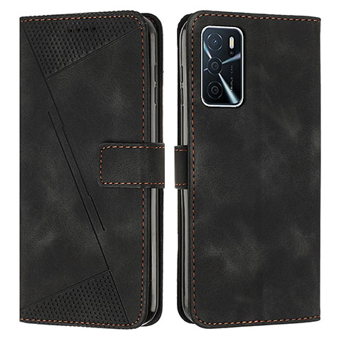 Coque Portefeuille Livre Cuir Etui Clapet Y08X pour Oppo A16s Noir