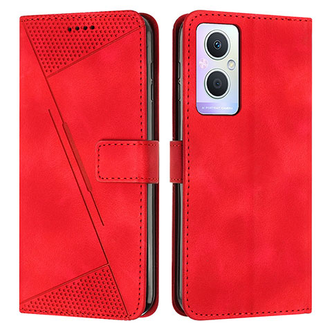 Coque Portefeuille Livre Cuir Etui Clapet Y08X pour Oppo A96 5G Rouge