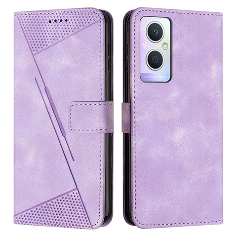 Coque Portefeuille Livre Cuir Etui Clapet Y08X pour Oppo A96 5G Violet