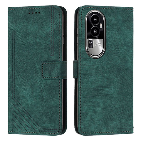 Coque Portefeuille Livre Cuir Etui Clapet Y08X pour Oppo Reno10 Pro+ Plus 5G Vert