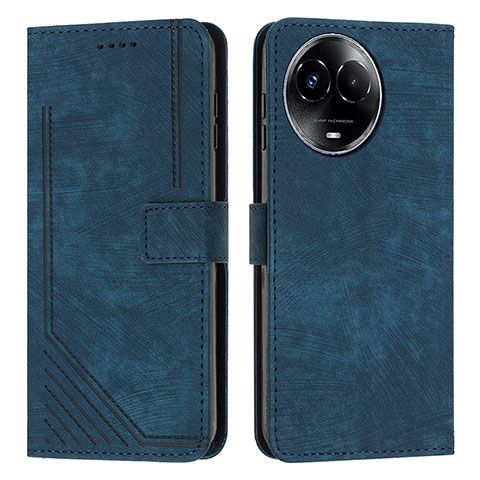 Coque Portefeuille Livre Cuir Etui Clapet Y08X pour Realme 11 5G Bleu