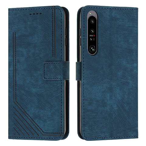 Coque Portefeuille Livre Cuir Etui Clapet Y08X pour Sony Xperia 1 IV Bleu