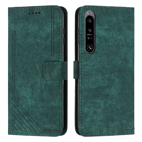 Coque Portefeuille Livre Cuir Etui Clapet Y08X pour Sony Xperia 1 IV Vert