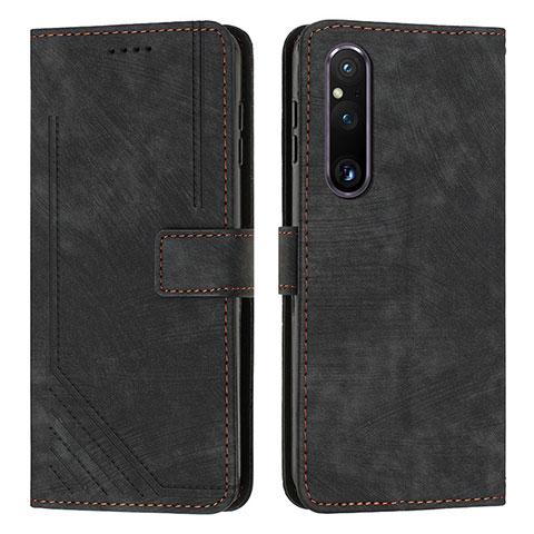 Coque Portefeuille Livre Cuir Etui Clapet Y08X pour Sony Xperia 1 V Noir