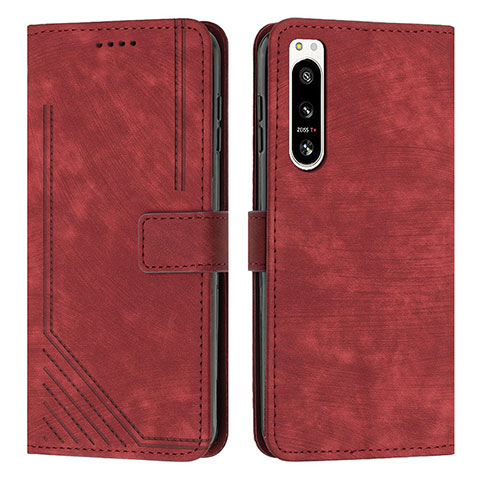 Coque Portefeuille Livre Cuir Etui Clapet Y08X pour Sony Xperia 5 IV Rouge