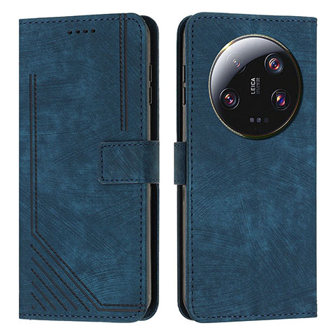 Coque Portefeuille Livre Cuir Etui Clapet Y08X pour Xiaomi Mi 13 Ultra 5G Bleu