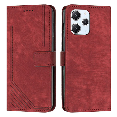 Coque Portefeuille Livre Cuir Etui Clapet Y08X pour Xiaomi Redmi 12 4G Rouge