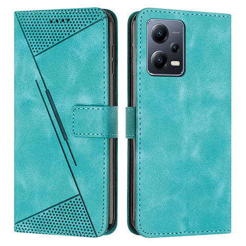 Coque Portefeuille Livre Cuir Etui Clapet Y08X pour Xiaomi Redmi Note 12 Pro+ Plus 5G Vert