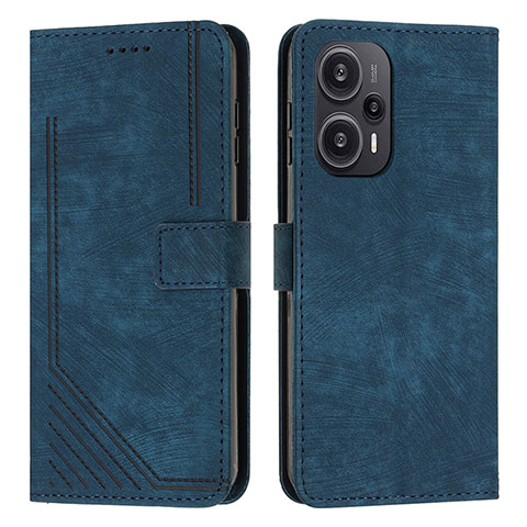 Coque Portefeuille Livre Cuir Etui Clapet Y08X pour Xiaomi Redmi Note 12 Turbo 5G Bleu