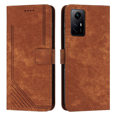 Coque Portefeuille Livre Cuir Etui Clapet Y08X pour Xiaomi Redmi Note 12S Marron