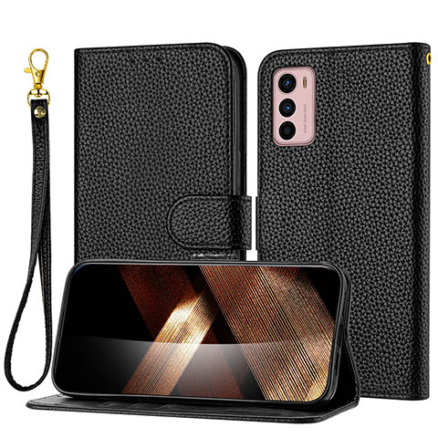 Coque Portefeuille Livre Cuir Etui Clapet Y09X pour Motorola Moto G42 Noir