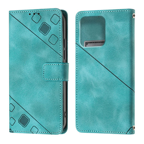 Coque Portefeuille Livre Cuir Etui Clapet YB1 pour Motorola Moto Edge Plus (2023) 5G Vert