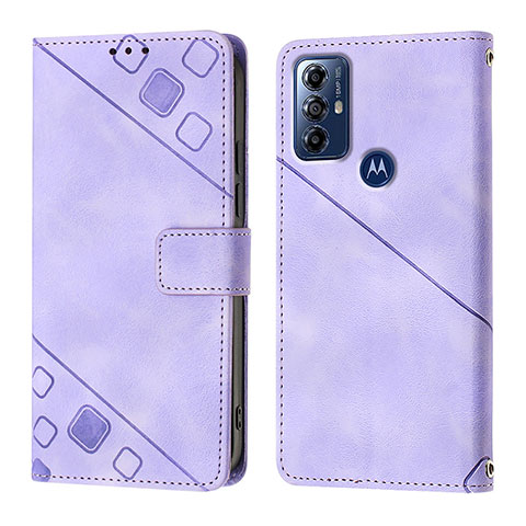 Coque Portefeuille Livre Cuir Etui Clapet YB1 pour Motorola Moto G Play Gen 2 Violet