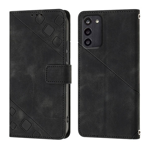 Coque Portefeuille Livre Cuir Etui Clapet YB1 pour Nokia G100 Noir