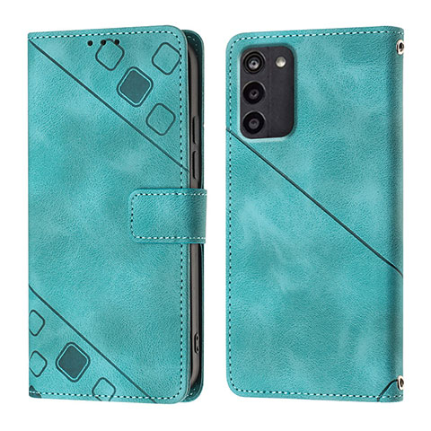 Coque Portefeuille Livre Cuir Etui Clapet YB1 pour Nokia G100 Vert