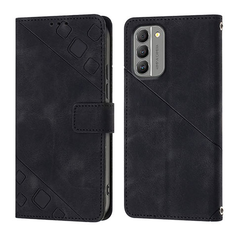 Coque Portefeuille Livre Cuir Etui Clapet YB1 pour Nokia G400 5G Noir