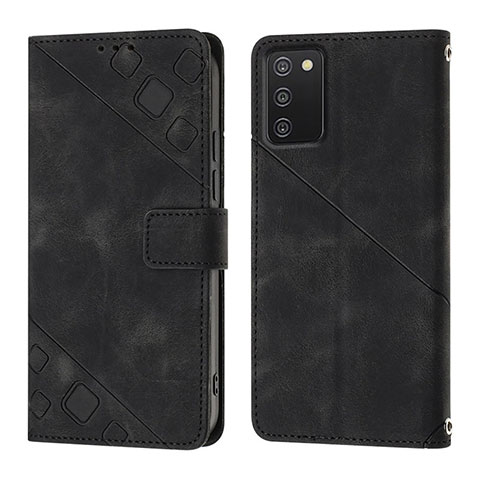 Coque Portefeuille Livre Cuir Etui Clapet YB1 pour Samsung Galaxy A02s Noir