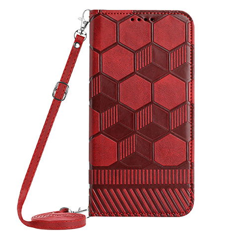 Coque Portefeuille Livre Cuir Etui Clapet YB1 pour Samsung Galaxy A34 5G Rouge