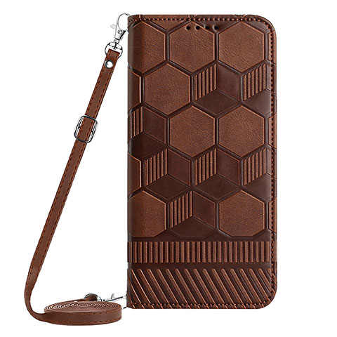 Coque Portefeuille Livre Cuir Etui Clapet YB1 pour Samsung Galaxy A54 5G Marron