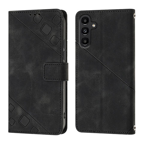 Coque Portefeuille Livre Cuir Etui Clapet YB1 pour Samsung Galaxy Jump3 5G Noir