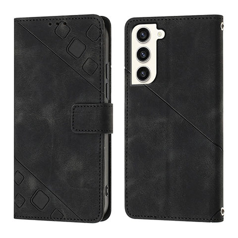 Coque Portefeuille Livre Cuir Etui Clapet YB1 pour Samsung Galaxy S23 Plus 5G Noir