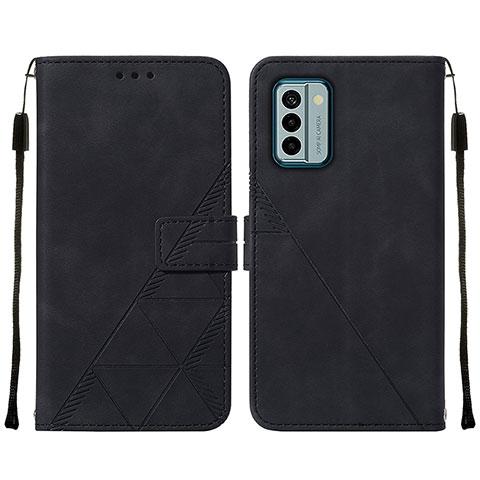 Coque Portefeuille Livre Cuir Etui Clapet YB2 pour Nokia G22 Noir