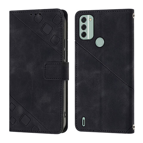 Coque Portefeuille Livre Cuir Etui Clapet YB3 pour Nokia C31 Noir