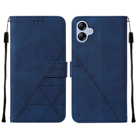 Coque Portefeuille Livre Cuir Etui Clapet YB3 pour Samsung Galaxy A04 4G Bleu