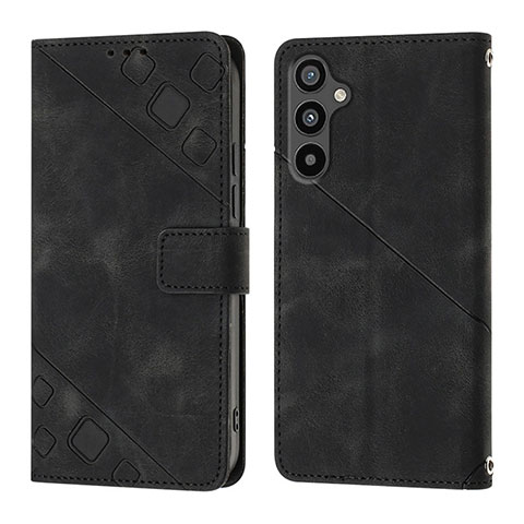 Coque Portefeuille Livre Cuir Etui Clapet YB3 pour Samsung Galaxy A34 5G Noir