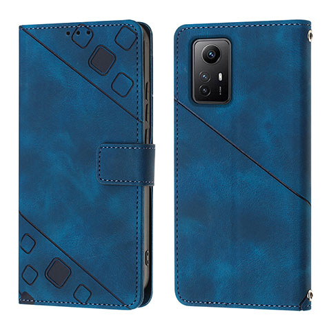 Coque Portefeuille Livre Cuir Etui Clapet YB3 pour Xiaomi Redmi Note 12S Bleu